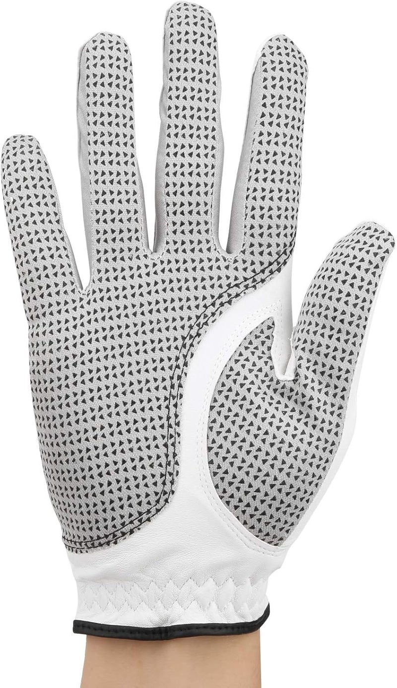 ZIZEV Racquetball Gloves, Leather and Nonslip Granular Material, Soft and Comfortable Breathable (23 Size) - Image 2